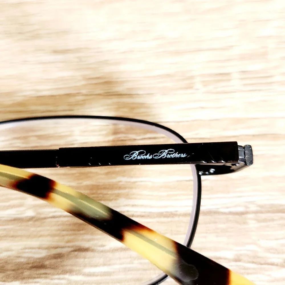 Brook Brothers BB 363 Prescription Eyeglasses in Satin Brown & Tortoise Shell